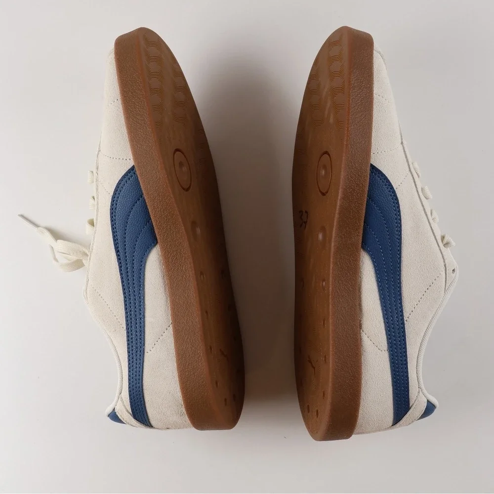 Puma Club 5v5 Sneakers White Blue Suede 9.5 NWOT